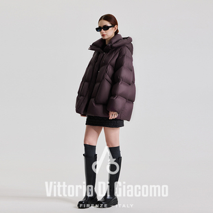 Vittorio Di Giacomo/迪伽默 泡芙款羽绒服女中长款-DJM122415