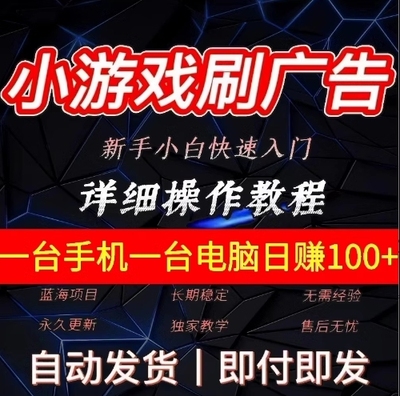 赚钱小项目手机电脑挂机全自动知识付费副业赚钱项目游戏搬砖课程