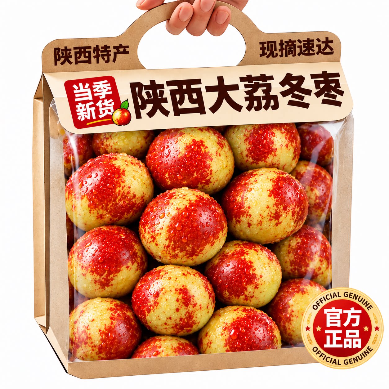 陕西大荔冬枣当季鲜枣新鲜水果青红脆枣现货精品孕妇枣子特级大果
