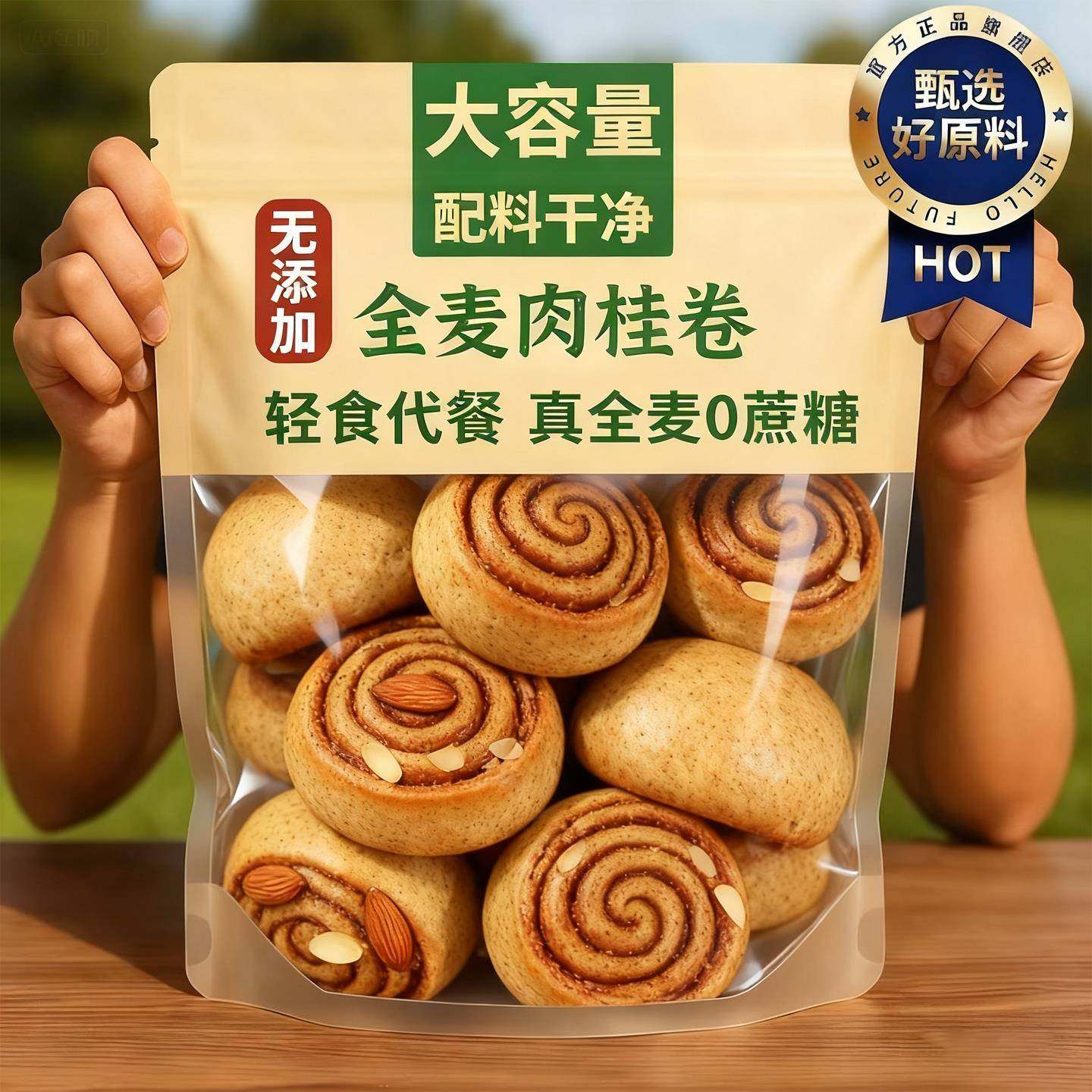 全麦肉桂卷手作核桃坚果苹果板栗肉桂卷花生卷欣小焙欧包代餐面包,零食/坚果/特产,传统西式糕点,淘宝优惠券,粉丝福利购,淘宝优惠卷