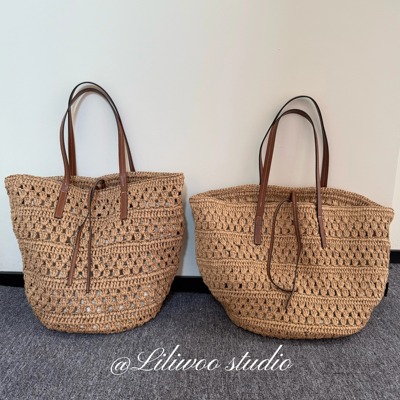 理理我｜仲夏～法式慵懒风草编包大容量百搭时尚托特包