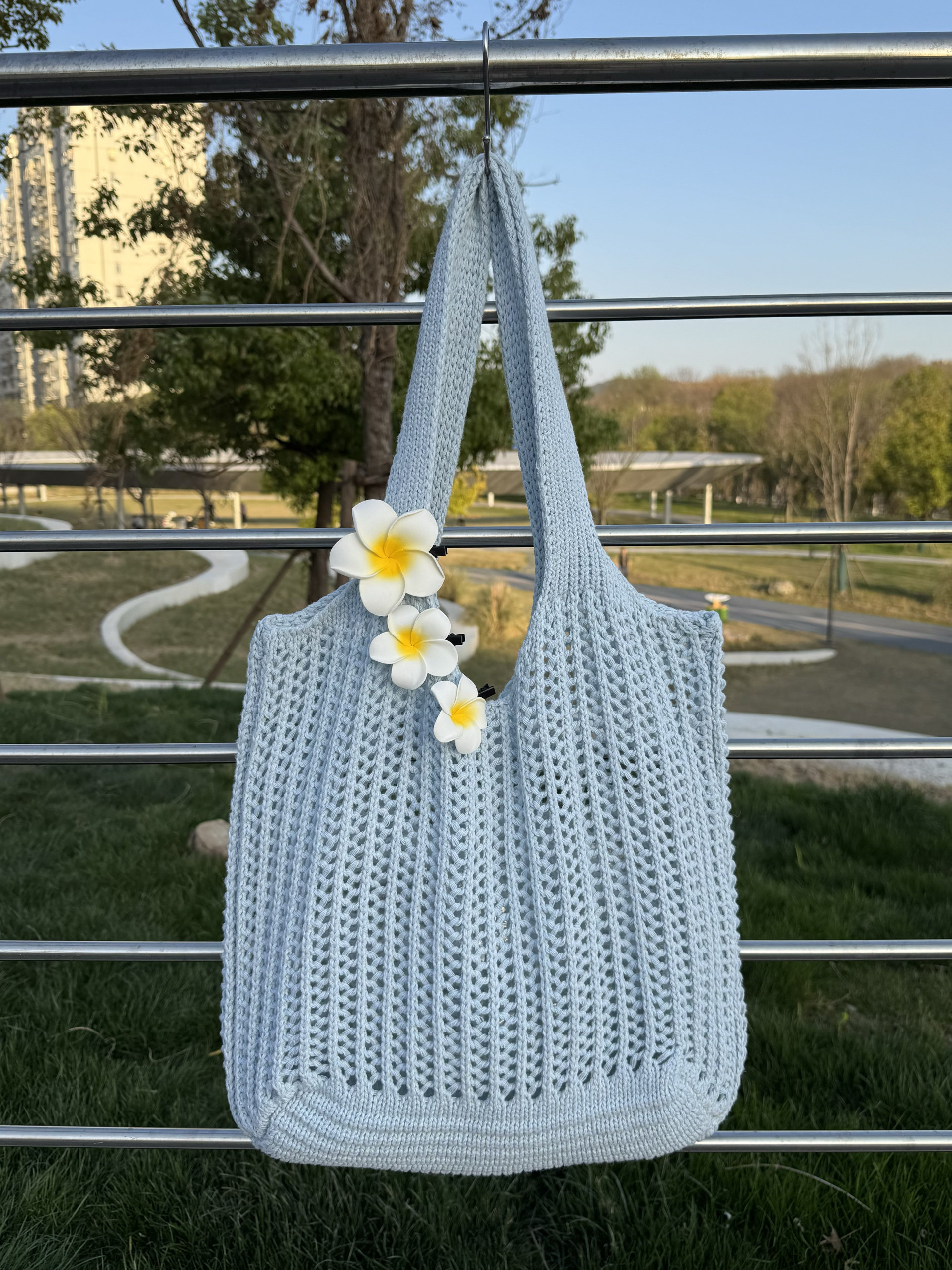 理理我|夏日蝉鸣~度假风包包网眼镂空针织包慵懒风休闲百搭包包
