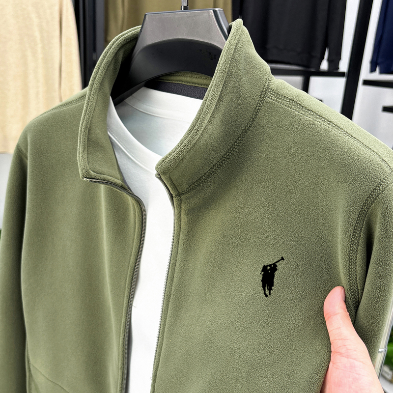 高级质感小马标刺绣外套