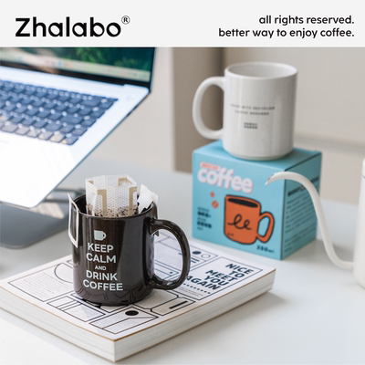 Zhalabo 咖啡渣马克杯350ml咖啡杯环保可堆叠高颜值耐高温定制