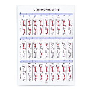 专业单簧管指法图解 黑管练习表五线谱 管乐器演奏初学入门教材