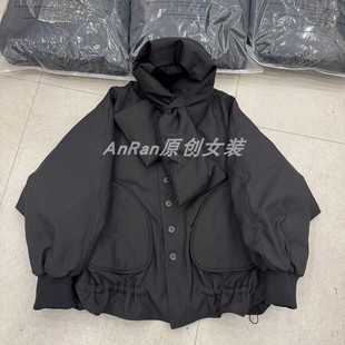 羽绒服女韩版 小众设计感围巾款 休闲保暖外套潮 新款 chumo6171冬季