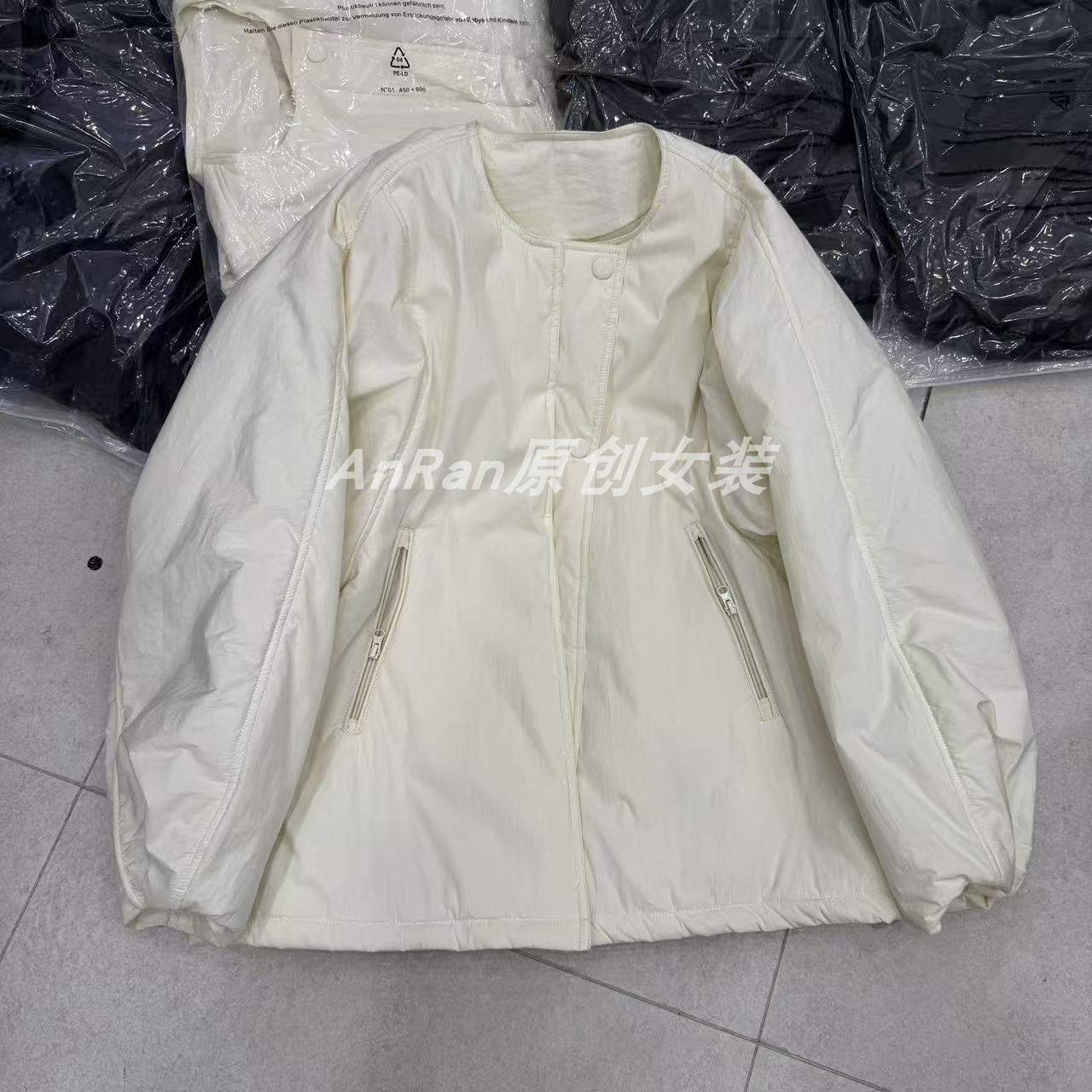 chumo70330秋冬新款时尚宽松高级感休闲小个子夹棉加厚保暖外套女