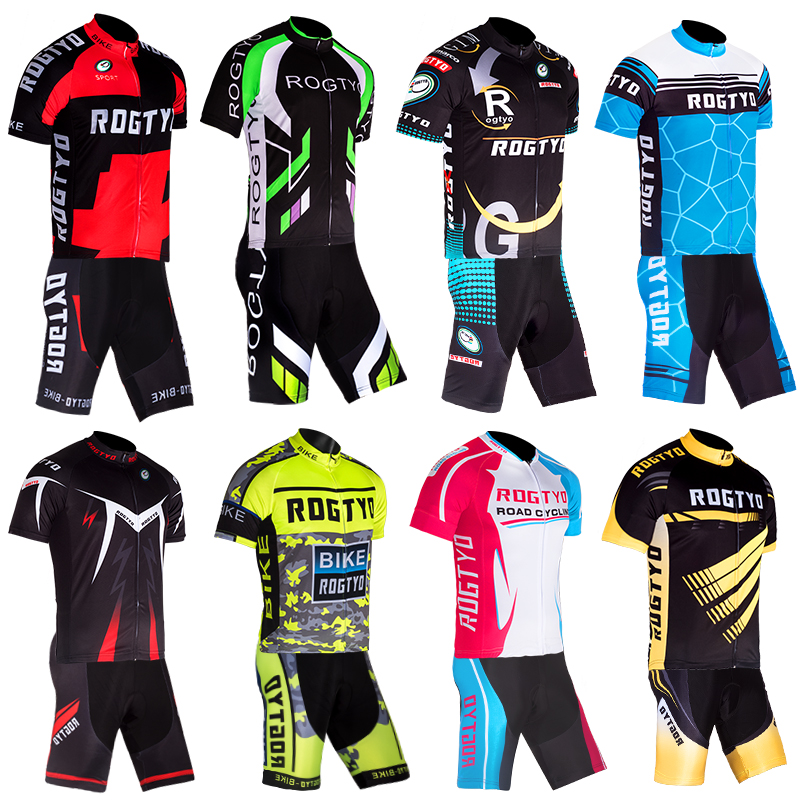 骑行自行车男女夏季套装速干短袖山地公路单车骑行服装备大全定制
