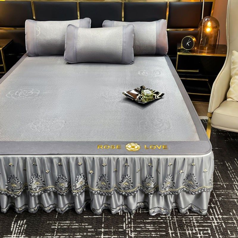 A类母婴级7A级n抗菌夏季可水洗冰丝席床笠床裙款凉席三件套,床上用品,冰丝席,淘宝优惠券,粉丝福利购,淘宝优惠卷