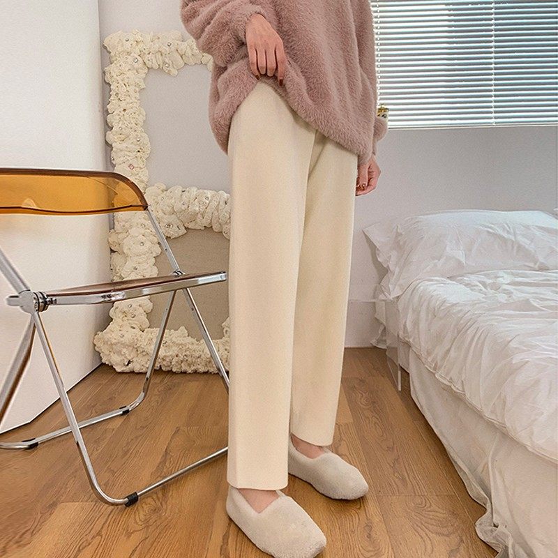 孕妇裤子秋冬季韩版加厚纯色针织阔腿哈伦裤宽松S显瘦外穿托腹长,孕妇装/孕产妇用品/营养,孕妇休闲裤,淘宝优惠券,粉丝福利购,淘宝优惠卷