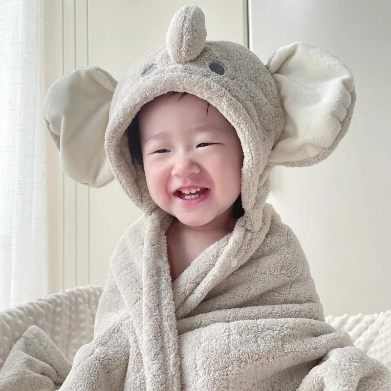 儿童浴巾斗篷浴袍速干纯棉a类新生儿宝宝超N软带帽加厚吸水不掉毛,婴童用品,浴巾,淘宝优惠券,粉丝福利购,淘宝优惠卷