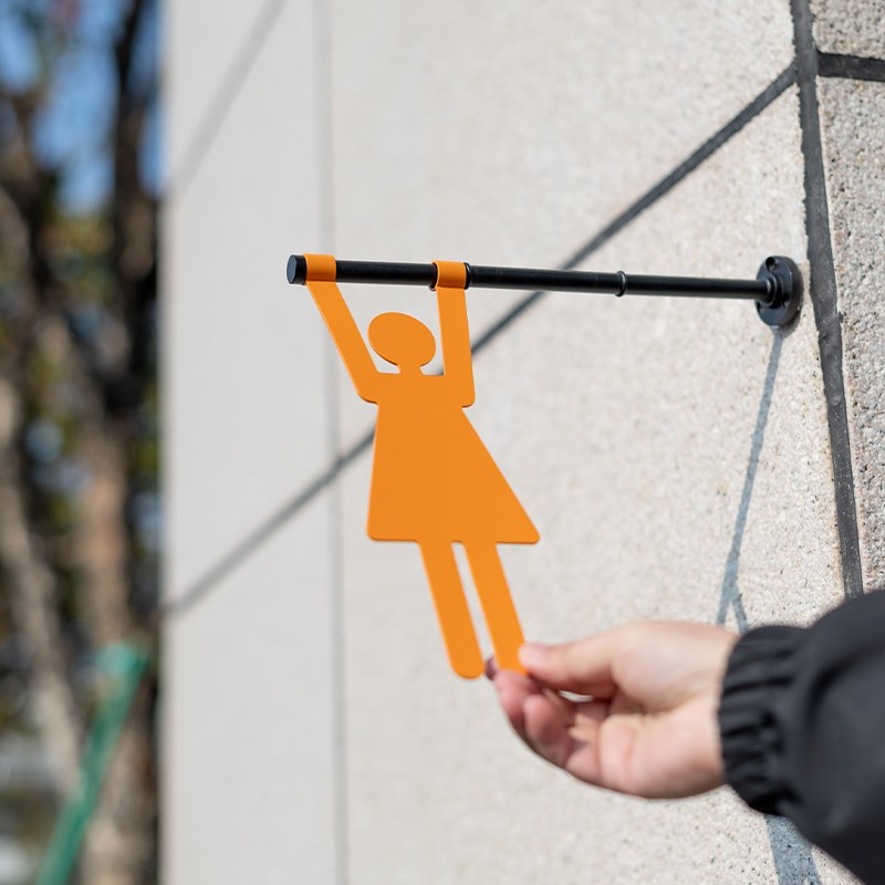 公共卫生间标识牌男女洗手间指示牌酒店餐厅厕所wc侧挂金属提示牌