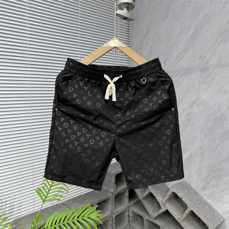 潮牌欧货直筒速干男士短裤夏季薄款凉感沙滩裤百搭休闲五分裤中裤