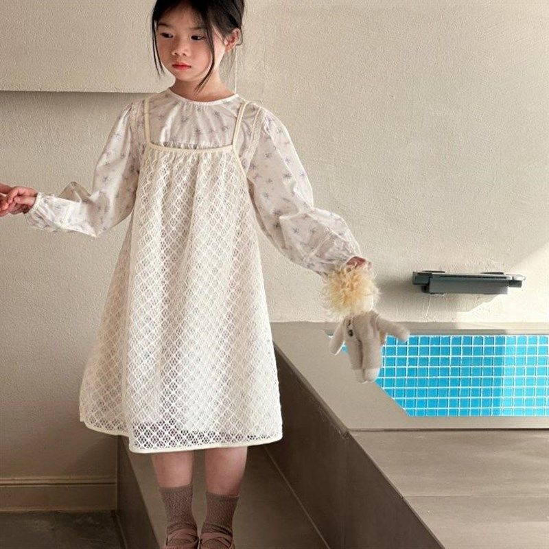 女童韩系穿e搭2025春款儿童纯棉碎花花边法式棉布裙蕾丝吊带两件,童装/婴儿装/亲子装,连衣裙,淘宝优惠券,粉丝福利购,淘宝优惠卷