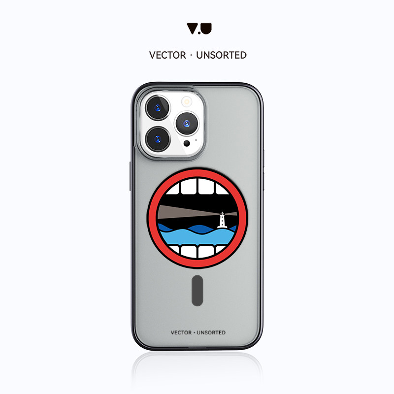 VECTOR UNSORTED“灯塔“iPhone12/13/14/15/16/17/Pro/Max原创高级感小众设计个性磨砂透明磁吸防摔手机壳