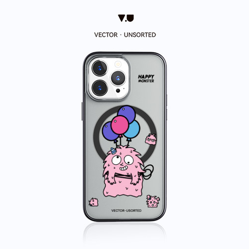 VECTOR UNSORTED什么怪iPhone12/13/ 14/15/16/17/Pro/Max原创磨砂透明磁吸防摔手机壳