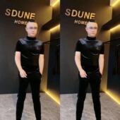 小衫 秋冬男士 9003 商务休闲男式 简约长袖 欧货圆领金丝绒短袖 T恤衫