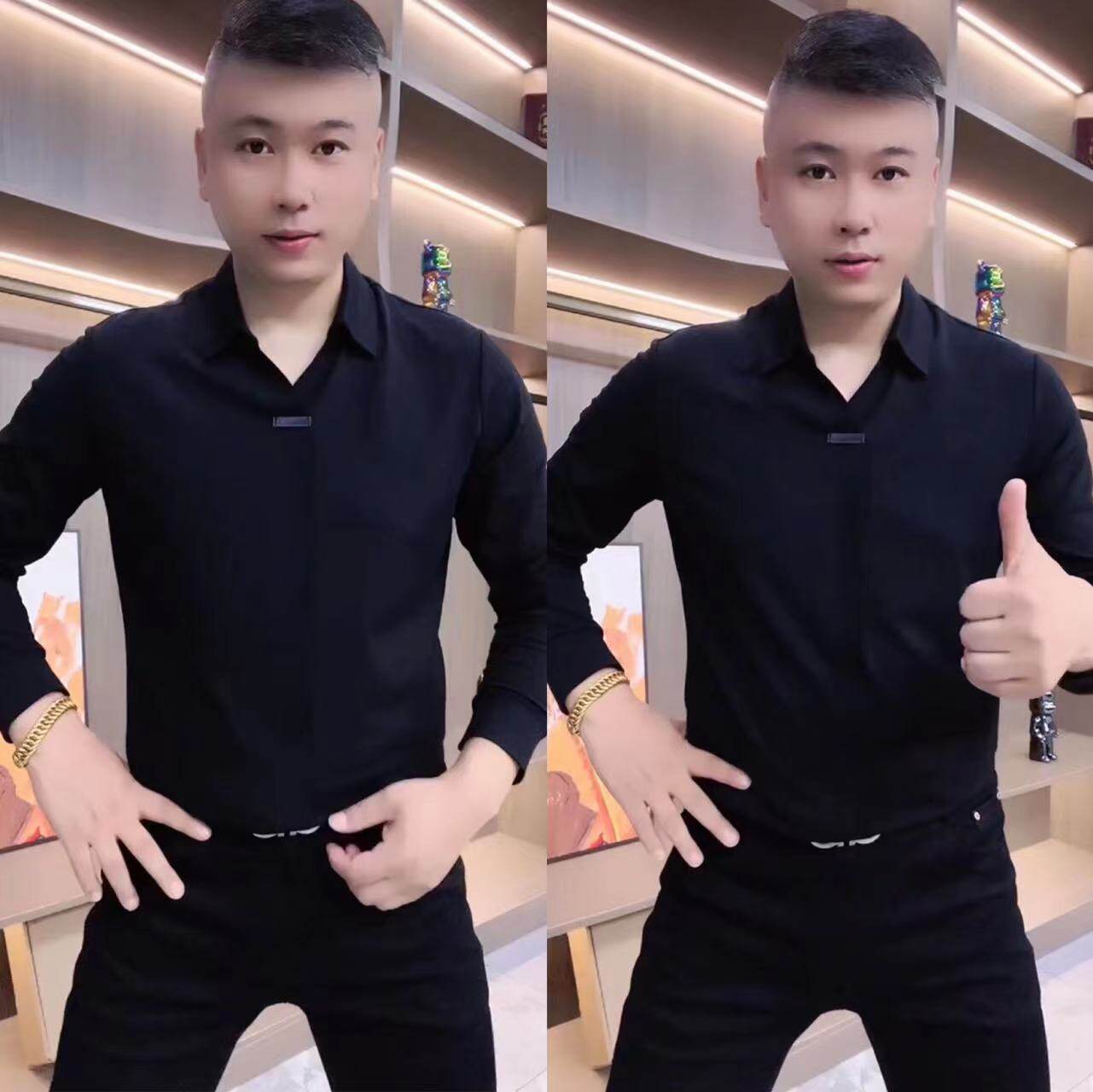 秋季男士新款时尚百搭翻领polo衫