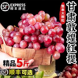 敦煌红提新鲜葡萄提子酸甜水晶葡萄应季孕妇水果红宝石整箱葡萄5
