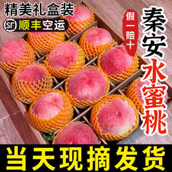 正宗秦安蜜桃孕妇桃现摘甘肃天水水蜜桃北京七号新鲜桃子顺丰包邮