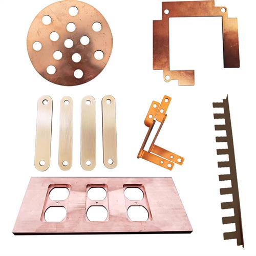 T2紫铜板红铜板加工定制激光切割折弯打孔紫铜片紫铜条零切1-10MM