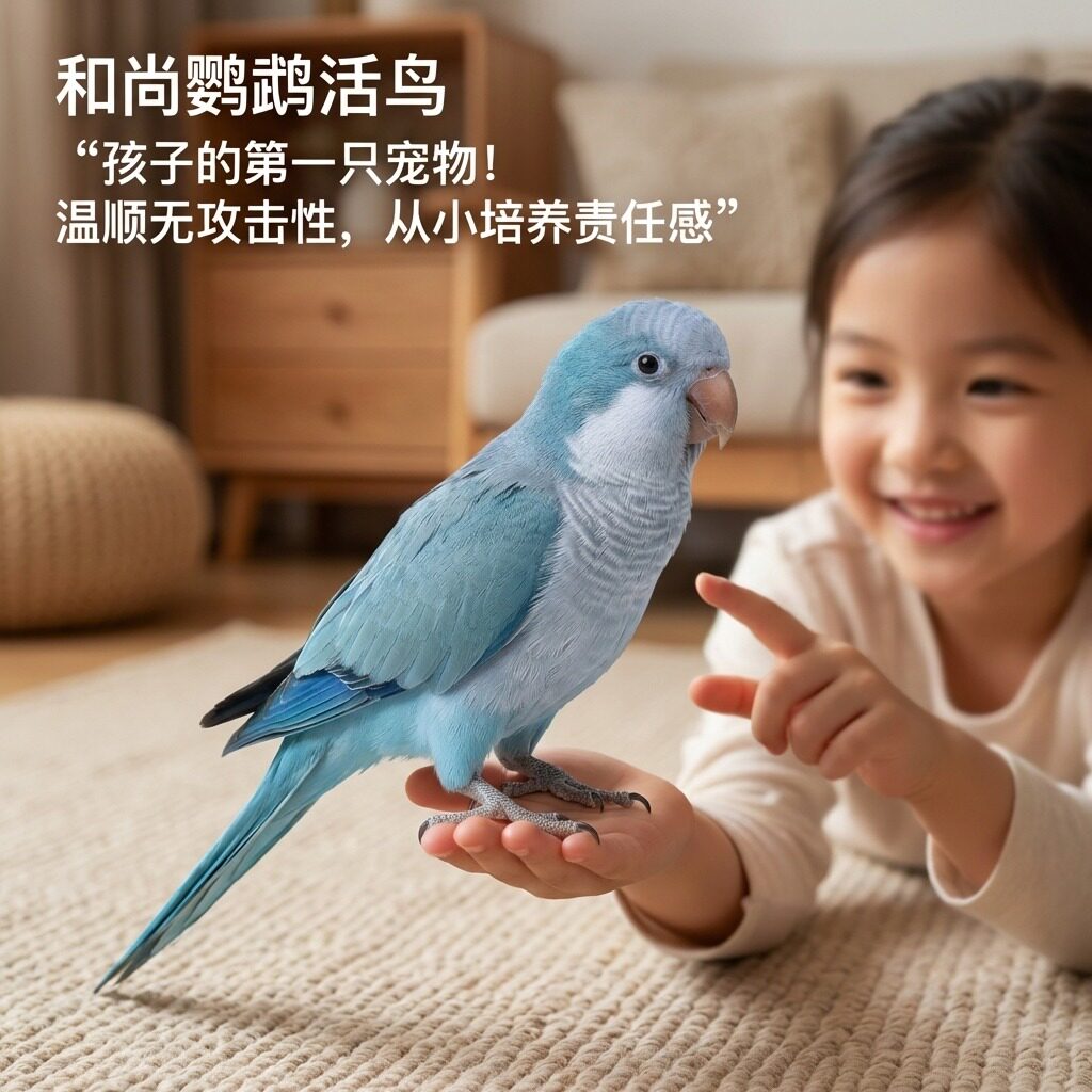 和尚鹦鹉活鸟幼鸟手养断奶会说话