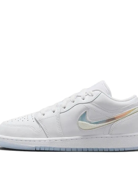 Air Jordan 1 Low AJ1白色女鞋运动低帮篮球鞋FQ9112-100 柠檬仓