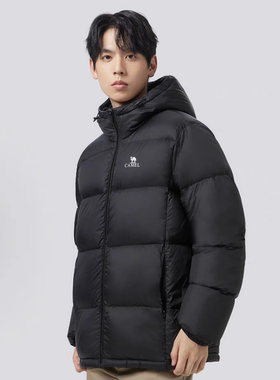 CAMEL骆驼羽绒服2025男女连帽黑色M13CR07089 M33CR07131咸宁仓