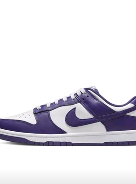 耐克男款复古休闲低帮板鞋白紫色DD1391-104博隆