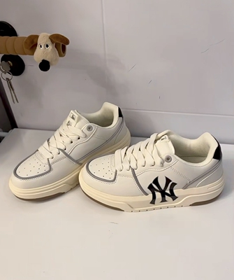 mlb学长鞋增高休闲透气低帮板鞋盖章发出禁止倒卖【苏州仓】