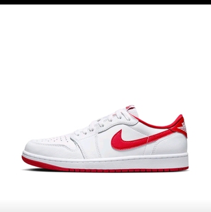 Jordan CZ0790 AJ1白红低帮复古篮球鞋 161博隆 Low 耐克Air