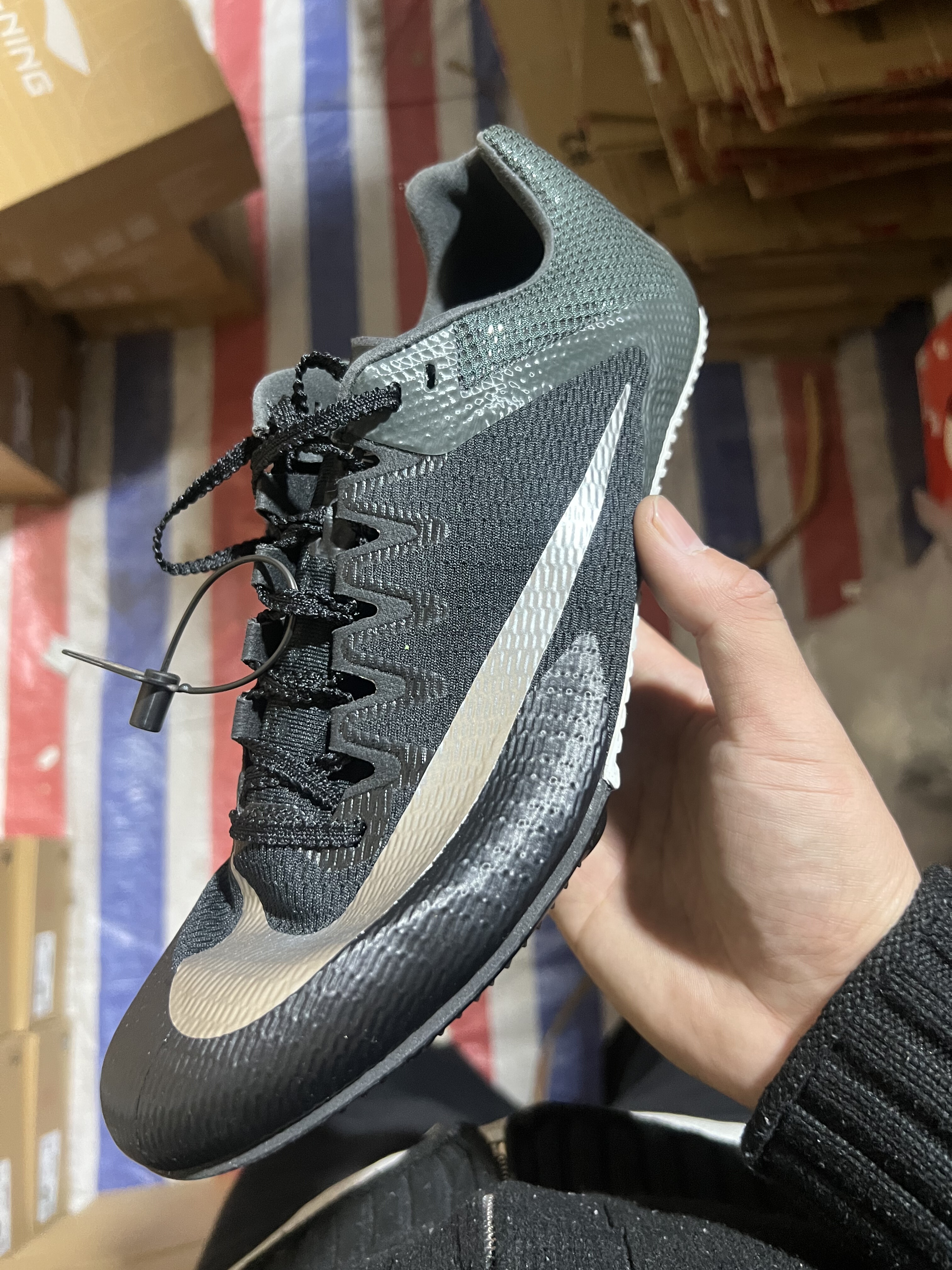 耐克Nike Zoom Rival S10跑步鞋低帮灰黑DC8753-001 轩
