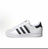 白黑 adidas 博隆 舒适日常 防滑FU7712 originals Superstar