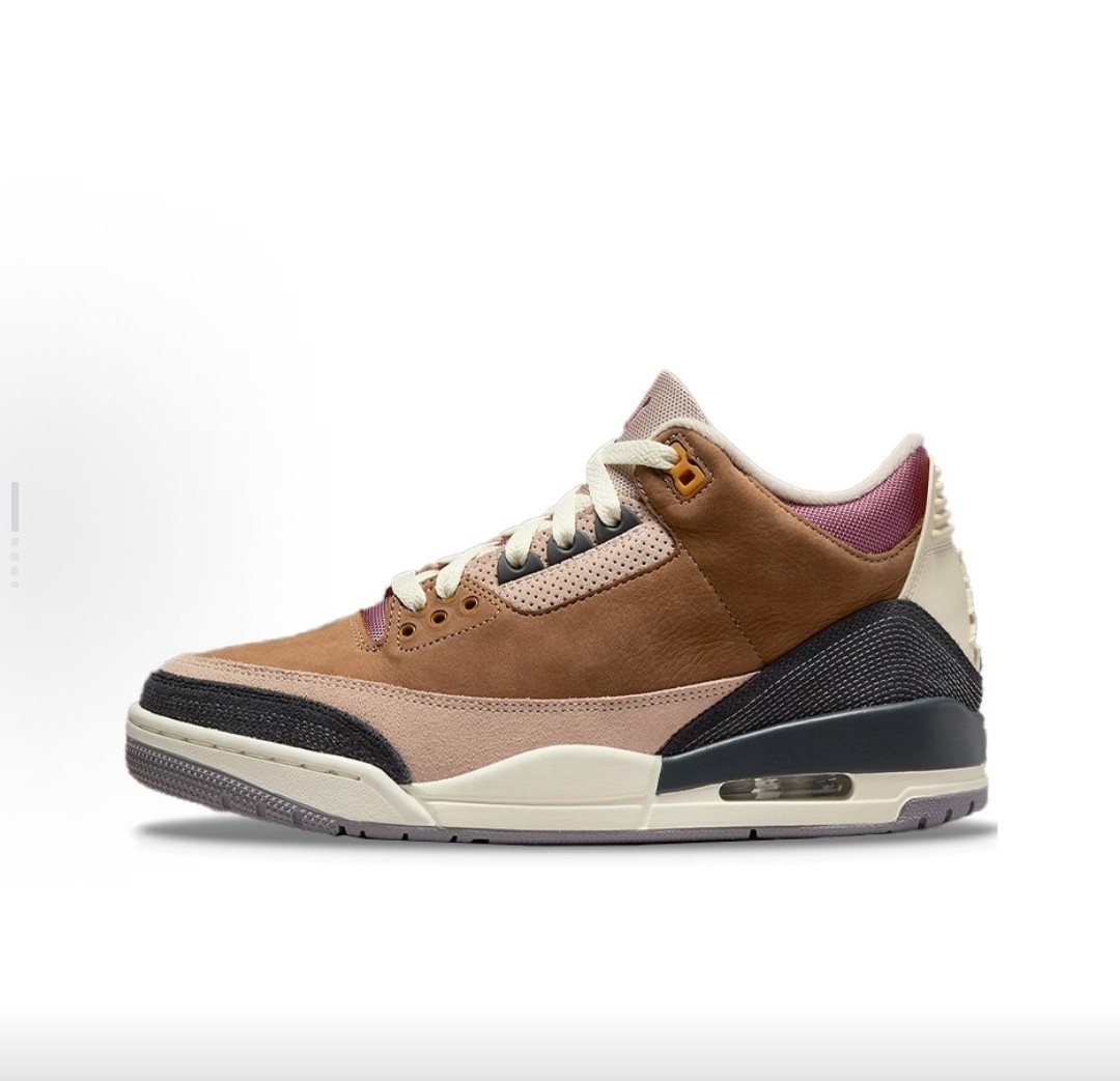 Air Jordan 3 Retro SE AJ3棕色拼接复古篮球鞋DR8869-200 柠檬仓,运动鞋new,板鞋,淘宝优惠券,粉丝福利购,淘宝优惠卷