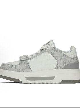 MLB休闲鞋男女款老花学长厚底缓震低帮板鞋3ASXCMM4N-07GSN乔治