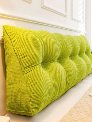 床头护腰软包三角大靠背榻榻米无床头防撞卧室床上玩手机护颈靠枕