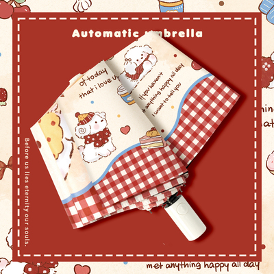 晴雨伞两用女可爱太阳伞遮阳伞防晒伞防紫外线小巧便携小狗折叠伞