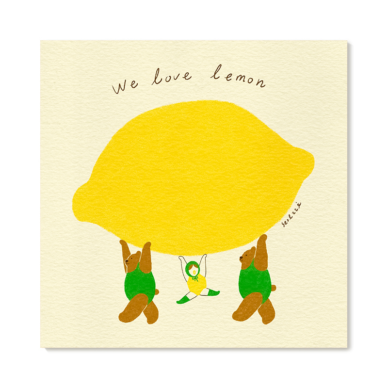 【特惠捡漏】插画师Seolzzi复刻艺术版画创意可爱童趣味装饰画芯