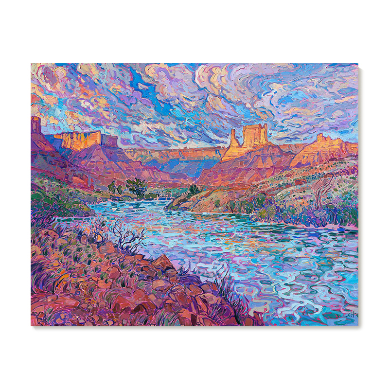 【特惠捡漏】Erin Hanson油画家复刻艺术版画印象派风景装饰画芯