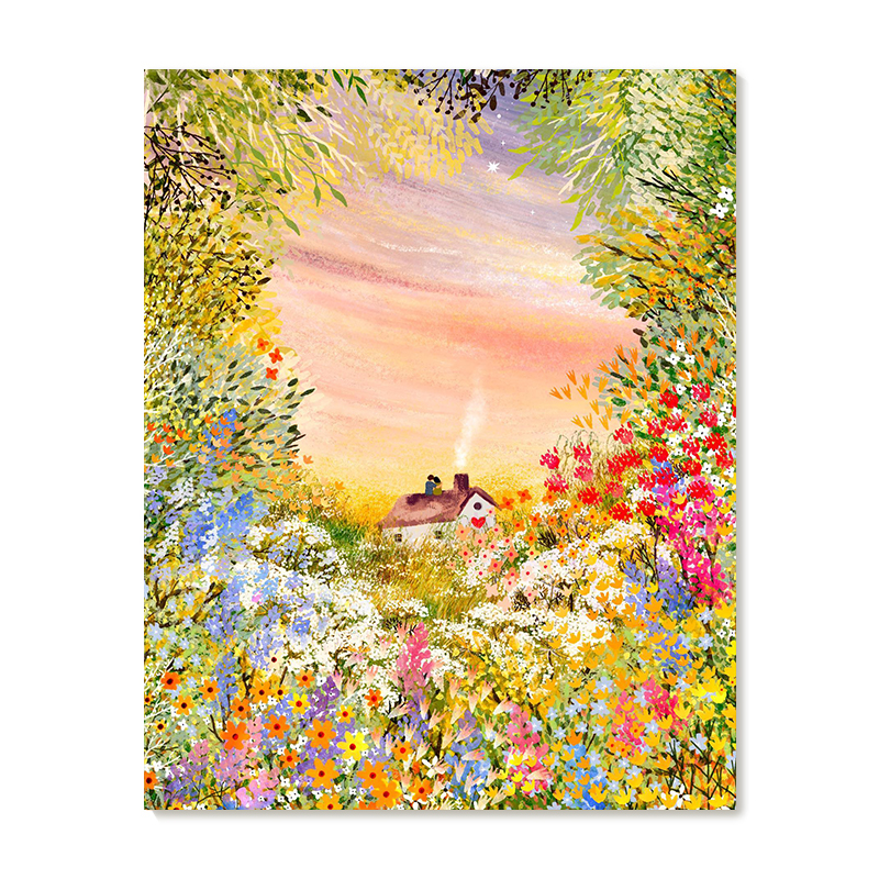 【特惠捡漏】插画师Laivi Poder复刻艺术版画治愈系田园装饰画芯