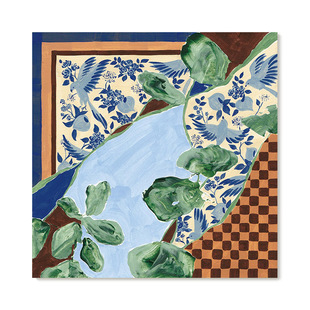 【特惠捡漏】插画Yukiko Noritake复刻艺术版画法式中古装饰画芯