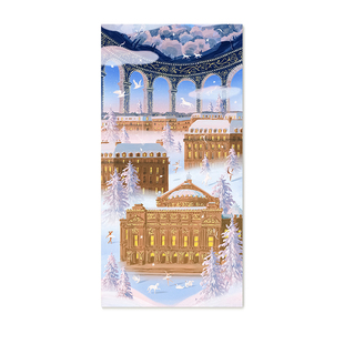 【特惠捡漏】Yukiko Noritake插画复刻艺术法式建筑风景装饰画芯