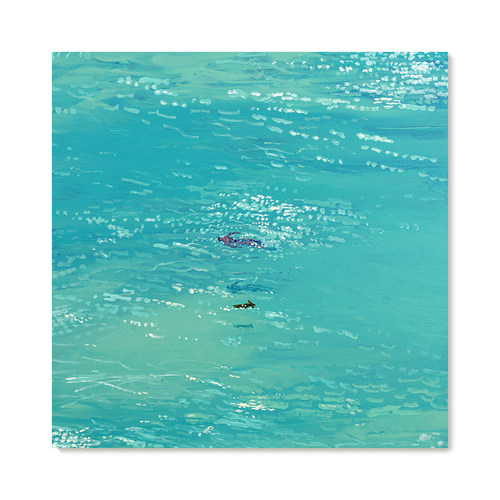 【特惠捡漏】插画师Lee Jieun复刻艺术版画大海游泳清新装饰画芯