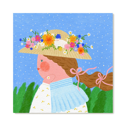 【特惠捡漏】插画师Seolzzi复刻艺术版画创意可爱童趣味装饰画芯