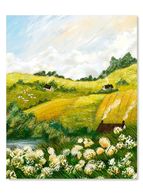 【特惠捡漏】插画师Laivi Poder复刻艺术版画治愈系田园装饰画芯