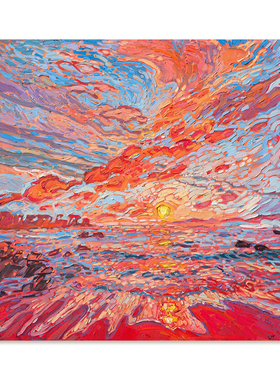 【特惠捡漏】Erin Hanson油画家复刻艺术版画印象派风景装饰画芯