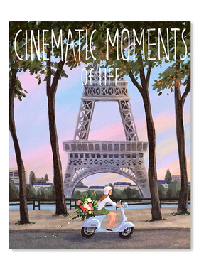 【特惠捡漏】插画师Subin复刻艺术版画清新韩系治愈风景装饰画芯