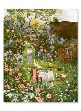 【特惠捡漏】插画师Laivi Poder复刻艺术版画治愈系田园装饰画芯