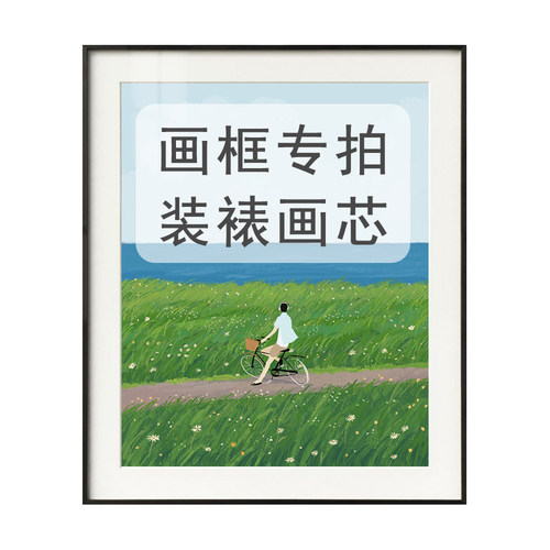 【定制画框专拍链接】装裱画芯铝合金外框加卡纸有机玻璃订做尺寸
