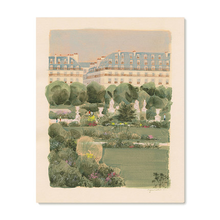 【捡漏合集】Yukiko Noritake插画复刻艺术版画法式风景装饰画芯